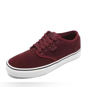 VGUC- Vans Authentic Dark Red/Burgundy Sneaker w/WHITE Laces